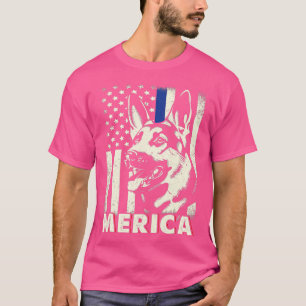 T-shirt Hommes 4 juillet Berger Allemand Chien Merica Amér
