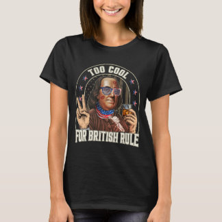 T-shirt Hommes 4 juillet trop cool pour la règle britanniq