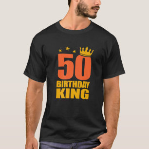 T-shirt Hommes 50 Anniversaire Roi Cinquante 50 Ans