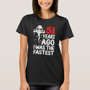 T-shirt Hommes 51E Anniversaire Gag Robe Il Y A 51 Ans J'É