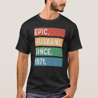 T-shirt Hommes 52 Année 52e anniversaire de Mariage Epic H