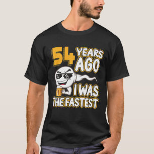 T-shirt Hommes 54E Anniversaire Gag Sperm Il Y A 54 Ans J'