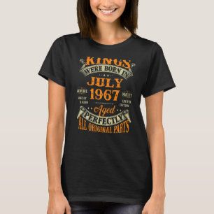 T-shirt Hommes 55e Anniversaire Des Rois Nés En Juillet 19