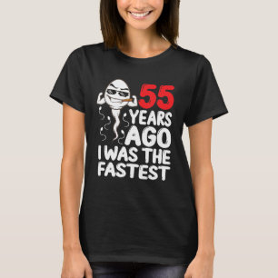 T-shirt Hommes 55e Anniversaire Gag robe Il ya 55 ans J'ét