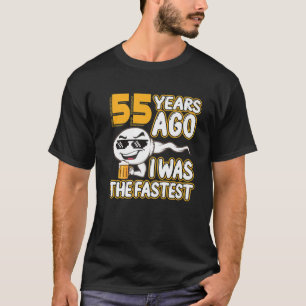 T-shirt Hommes 55E Anniversaire Gag Sperm Il Y A 55 Ans J'