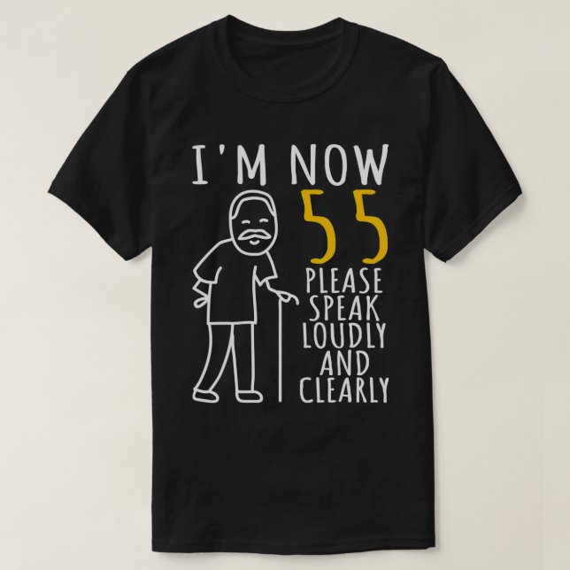 T-shirt Hommes 55e anniversaire Pour lui Je suis maintenan (Design devant)