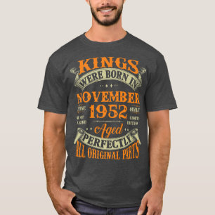 T-shirt Hommes 70e Anniversaire Cadeau Rois Nés En Novembr
