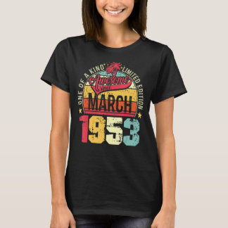 T-shirt Hommes 70e anniversaire fantastique Mars 1953