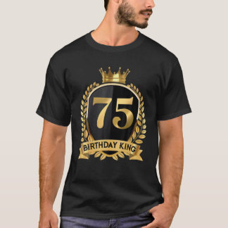 T-shirt Hommes 75E Anniversaire Roi 75 Ans Anniversaire Aw