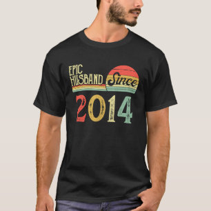 T-shirt Hommes 8e anniversaire Mariage Mari épopé depuis 2