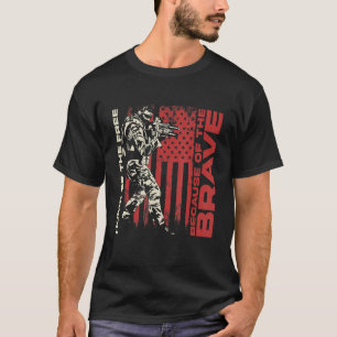 T-shirt Hommes À La Maison De La Liberté À Cause De La Bra