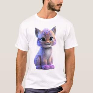 T-shirt Hommes Adorables Galaxie Tacheté Neon Chatons