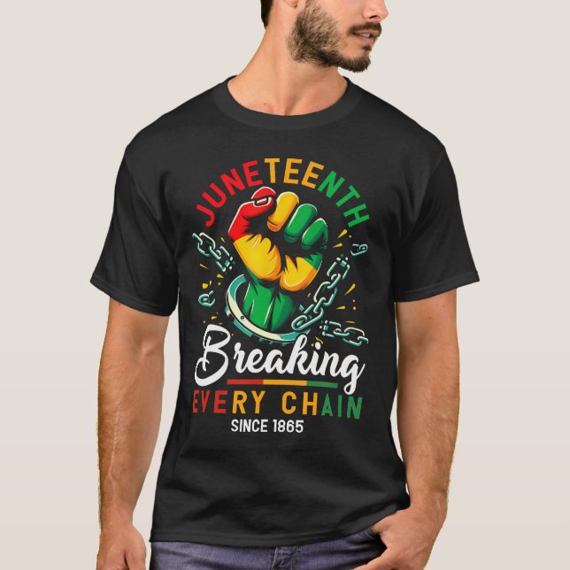 T-shirt Hommes Africains Américains Libérés (Devant)