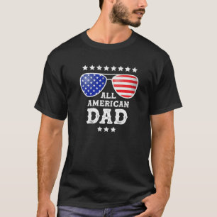 T-shirt Homme's All American Papa 4 juillet Drôle Pères D