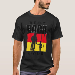 T-shirt Hommes Allemand Papa D'Un Garçon Fête des pères Fi