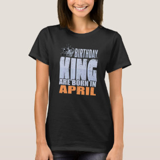 T-shirt Hommes Anniversaire Roi Sont Nés En Avril Annivers