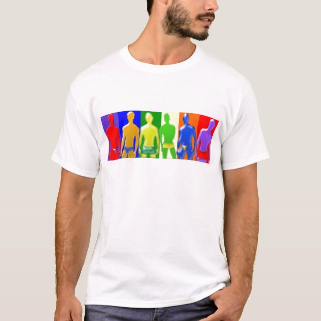 T-shirt Hommes Arc-en-ciel (Devant)