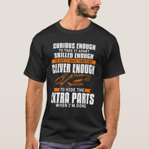 T-shirt Hommes Assez Curieux Pour Le Demonter Voiture Auto