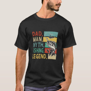 T-shirt Hommes Basse Vintage Pêche Papa Homme Mythe Légend