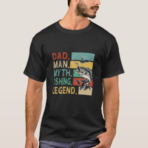 T-shirt Hommes Basse Vintage Pêche Papa Homme Mythe Légend