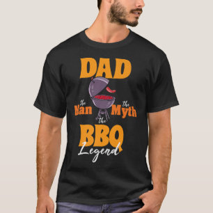 T-shirt Hommes BBQ Fumeur Papa Grill Grill Master Père