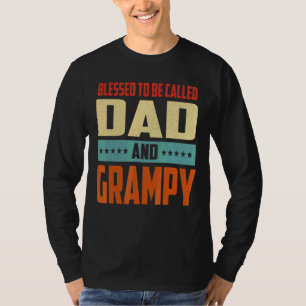T-shirt Hommes Béni D'Être Appelé Papa Et Grampy Vintage F