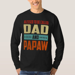 T-shirt Hommes Béni D'Être Appelé Papa Et Papaw Vintage Fa