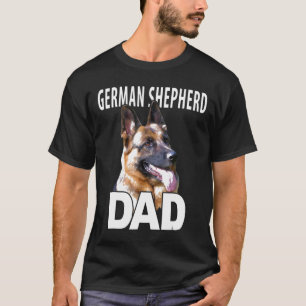 T-shirt Hommes berger allemand papa visage tête portrait