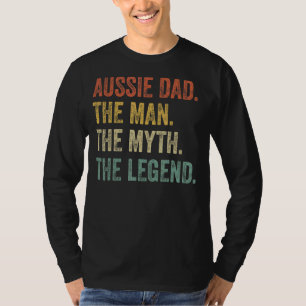 T-shirt Hommes Berger Australien Aussie Papa L'Homme Mythe