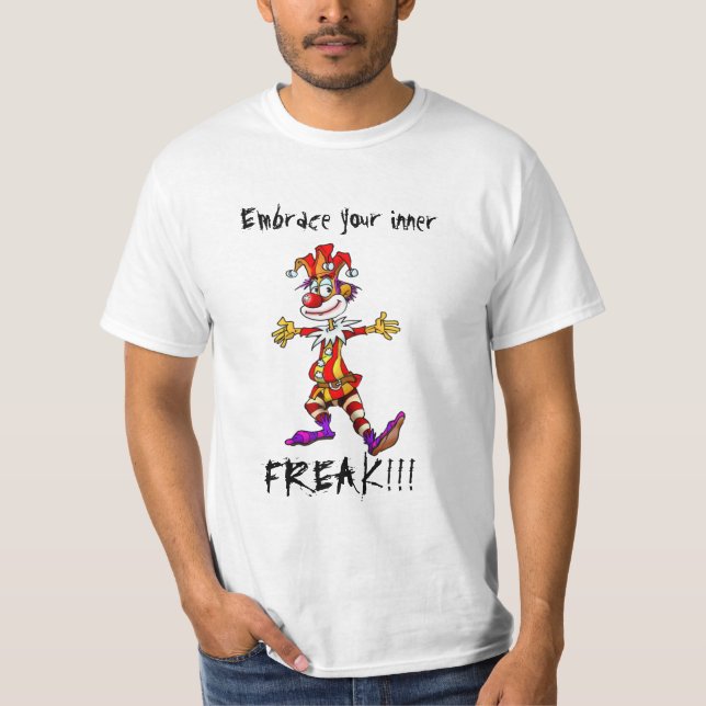 T-shirt Hommes blancs de farceur de FnD (Devant)