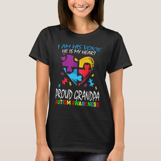 T-shirt Hommes Blue Fier Sensibilisation sur l'autisme gra (Devant)