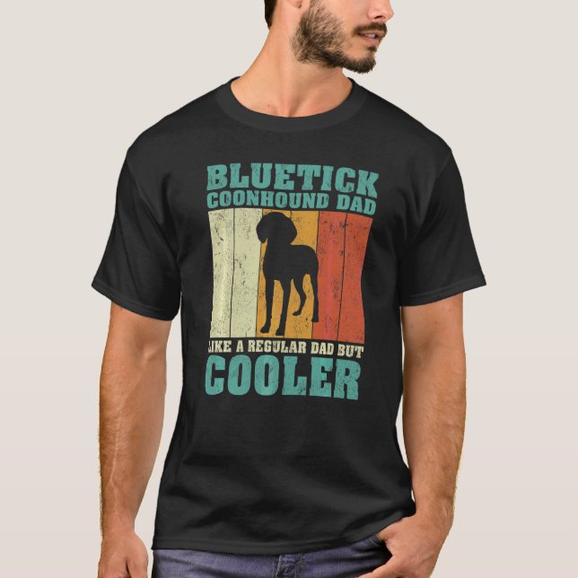 T-shirt Hommes Bluetick Coonhound Papa Comme Un Père Régul (Devant)