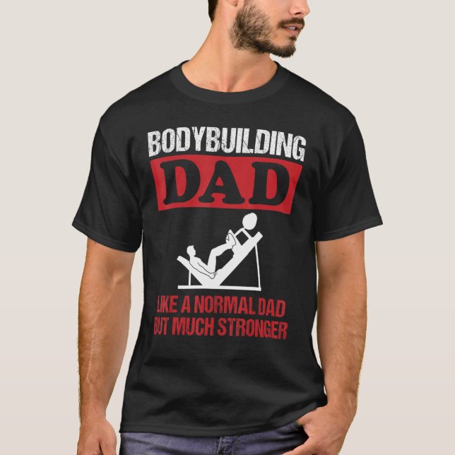 T-shirt Hommes Bodybuilding Papa Slogan Leg Force de la pr (Devant)