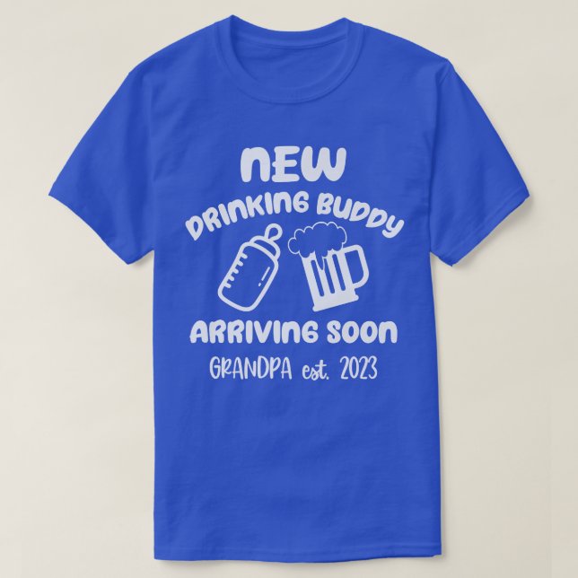 T-shirt Hommes Bonjour grand-père 2023 Grossesse Faire-par (Design devant)