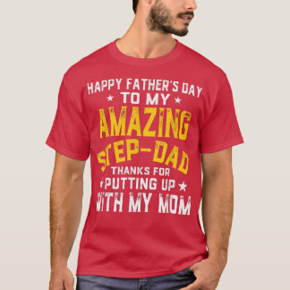 T-shirt Hommes Bonne fête des pères étape papa est extraor