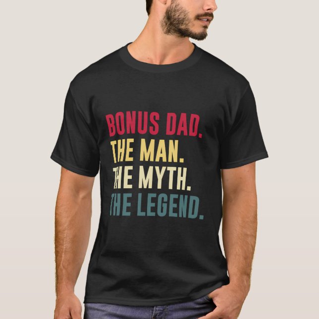T-shirt Hommes Bonus Papa Homme Mythe Légende Chemise Funn (Devant)