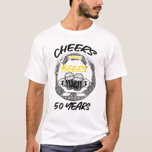 T-shirt Hommes Bravo Et Bières Ma Cinquante 50 Ans Drôle D
