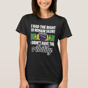 T-shirt Hommes Brésil Fier Brésiliens Racines Brésiliens A