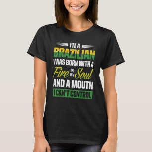 T-shirt Hommes Brésil Fier Brésiliens Racines Brésiliens A