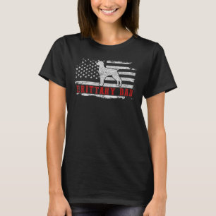 T-shirt Hommes Brittany Papa dévêtu du drapeau américain P