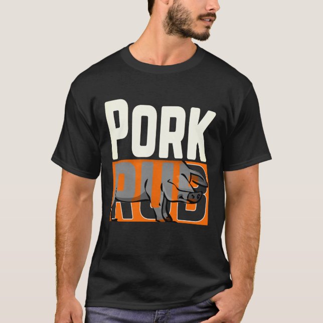 T-shirt Hommes "Bub Pork" Funky BBBQ (Devant)