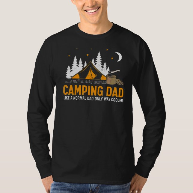 T-shirt Hommes Camping Papa Comme Un Papa Normal Seulement (Devant)