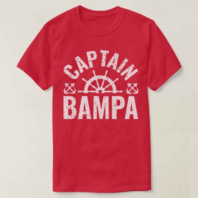 T-shirt Hommes Capitaine Bampa Propriétaire de bateau Lac  (Design devant)