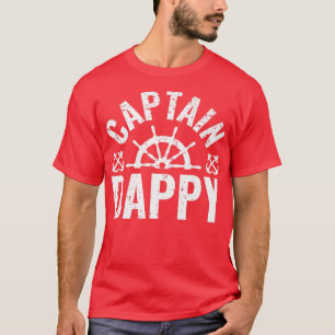 T-shirt Hommes Capitaine Dappy Propriétaire de bateau Lac 