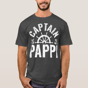 T-shirt Hommes Capitaine Pappi Propriétaire de bateau Lac 