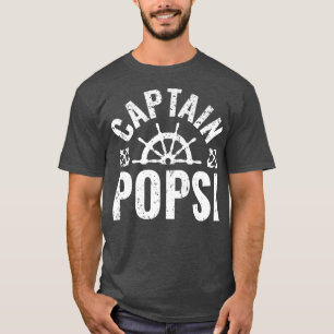 T-shirt Hommes Capitaine Popsi Propriétaire d'un bateau La
