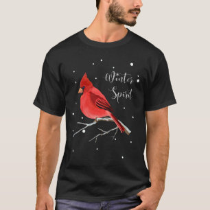T-shirt Hommes cardinaux rouges de "esprit d'hiver"