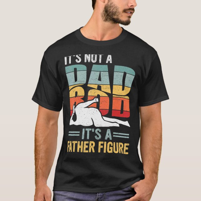 T-shirt Hommes Ce n'est pas un papa Bod C'est un père Figu (Devant)
