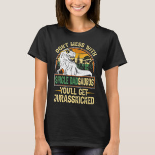 T-shirt Hommes célibataire papa Rex Saurus Fête des pères