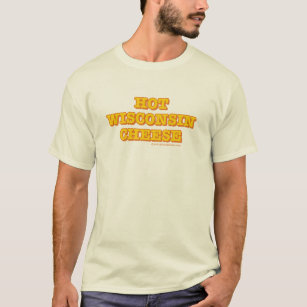 T-shirt Hommes chauds de fromage du Wisconsin naturels